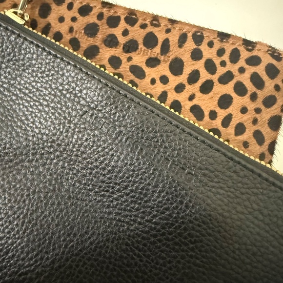 Aimee Kestenberg Leather Calf Hair Animal Print Wristlet Clutch Set | One Size - Picture 11 of 16